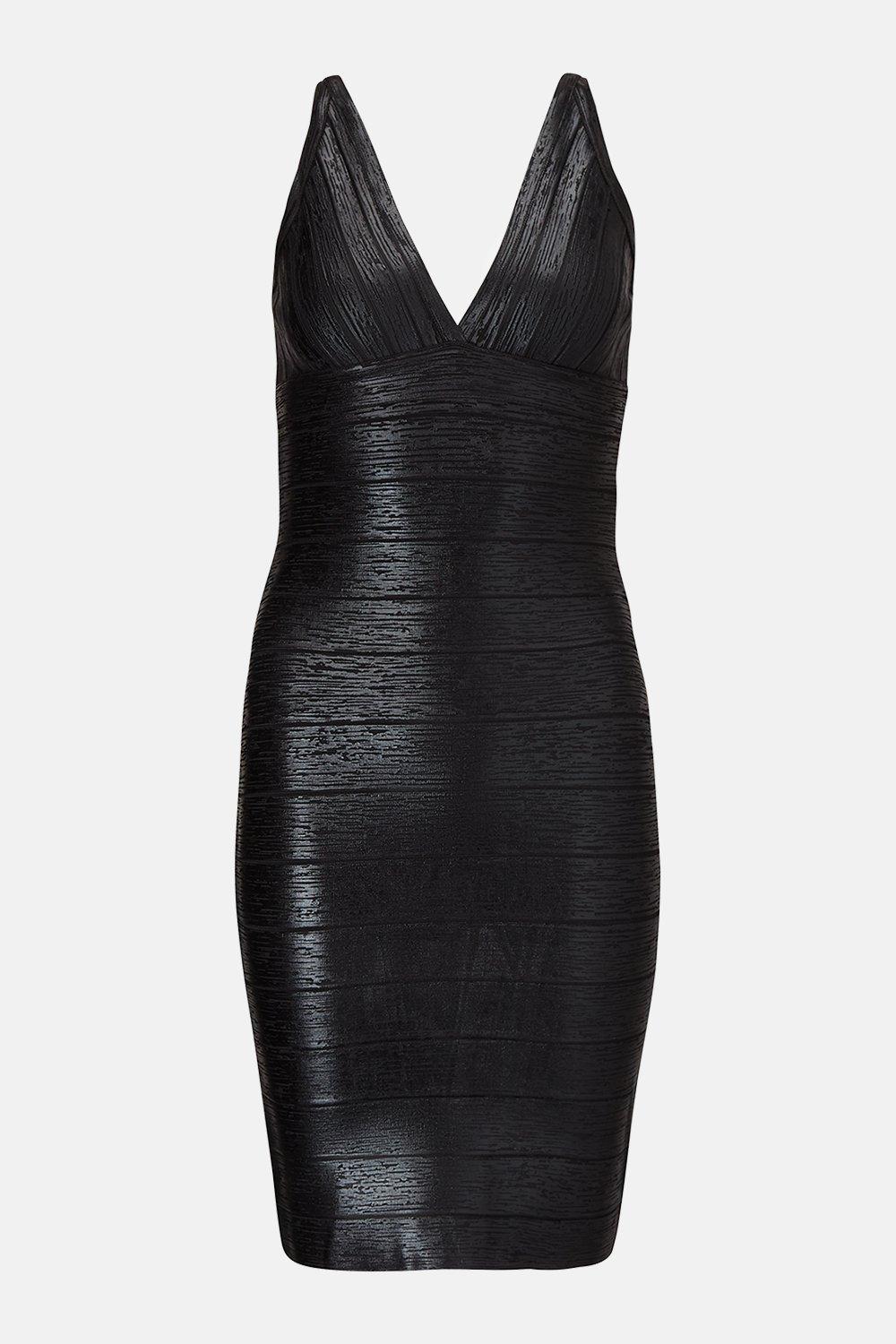 karen millen knit bodycon dress