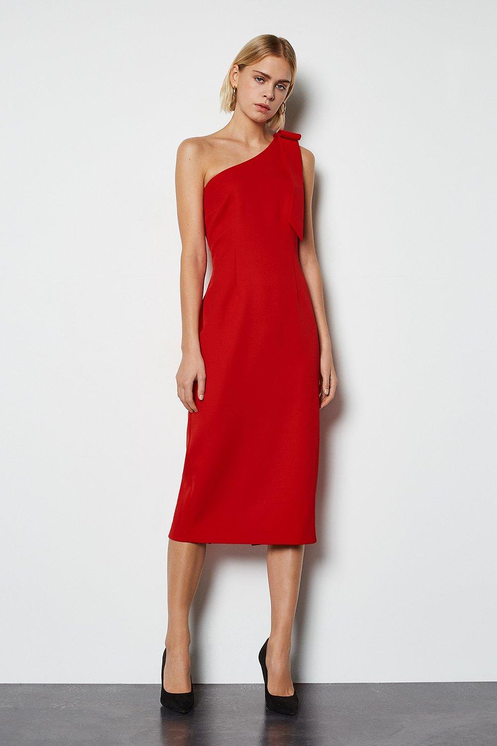 karen millen escaping bow dress