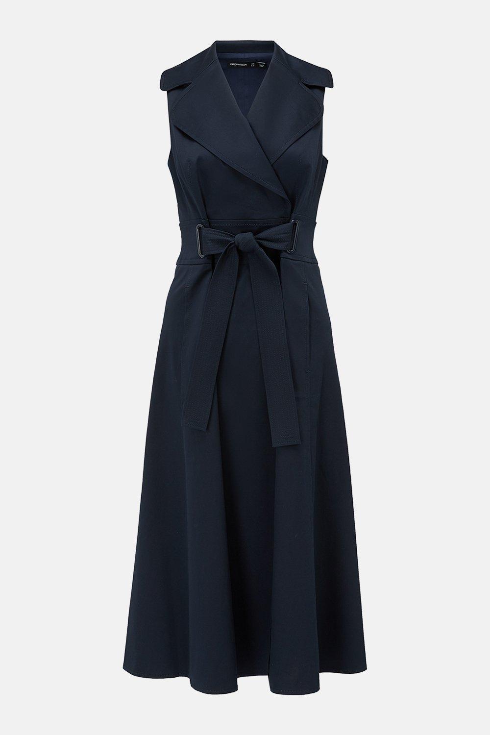 karen millen black dress with belt