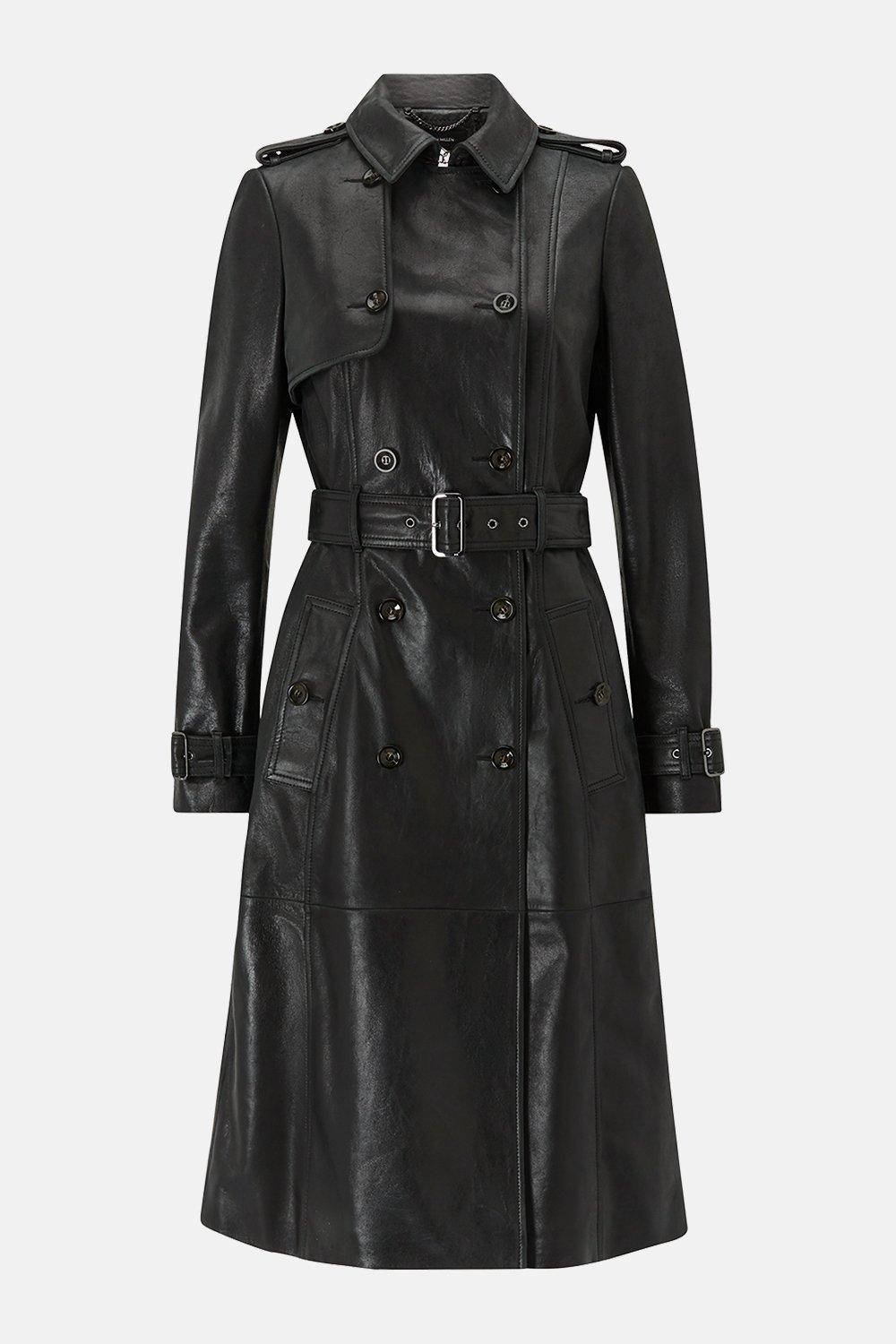 karen millen black trench coat