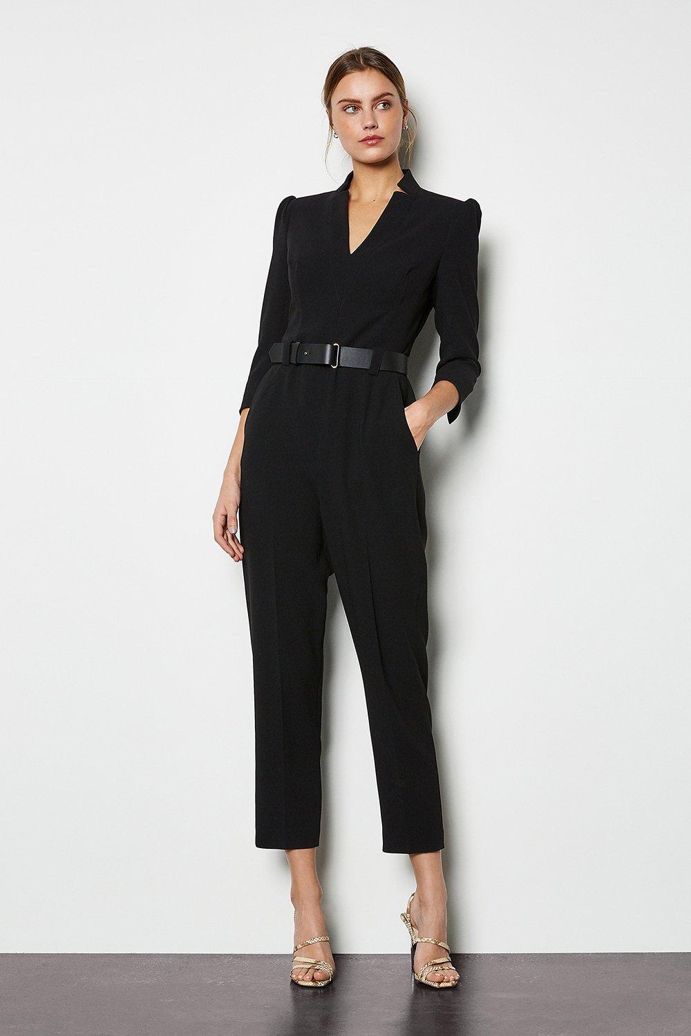 karen millen animal print jumpsuit