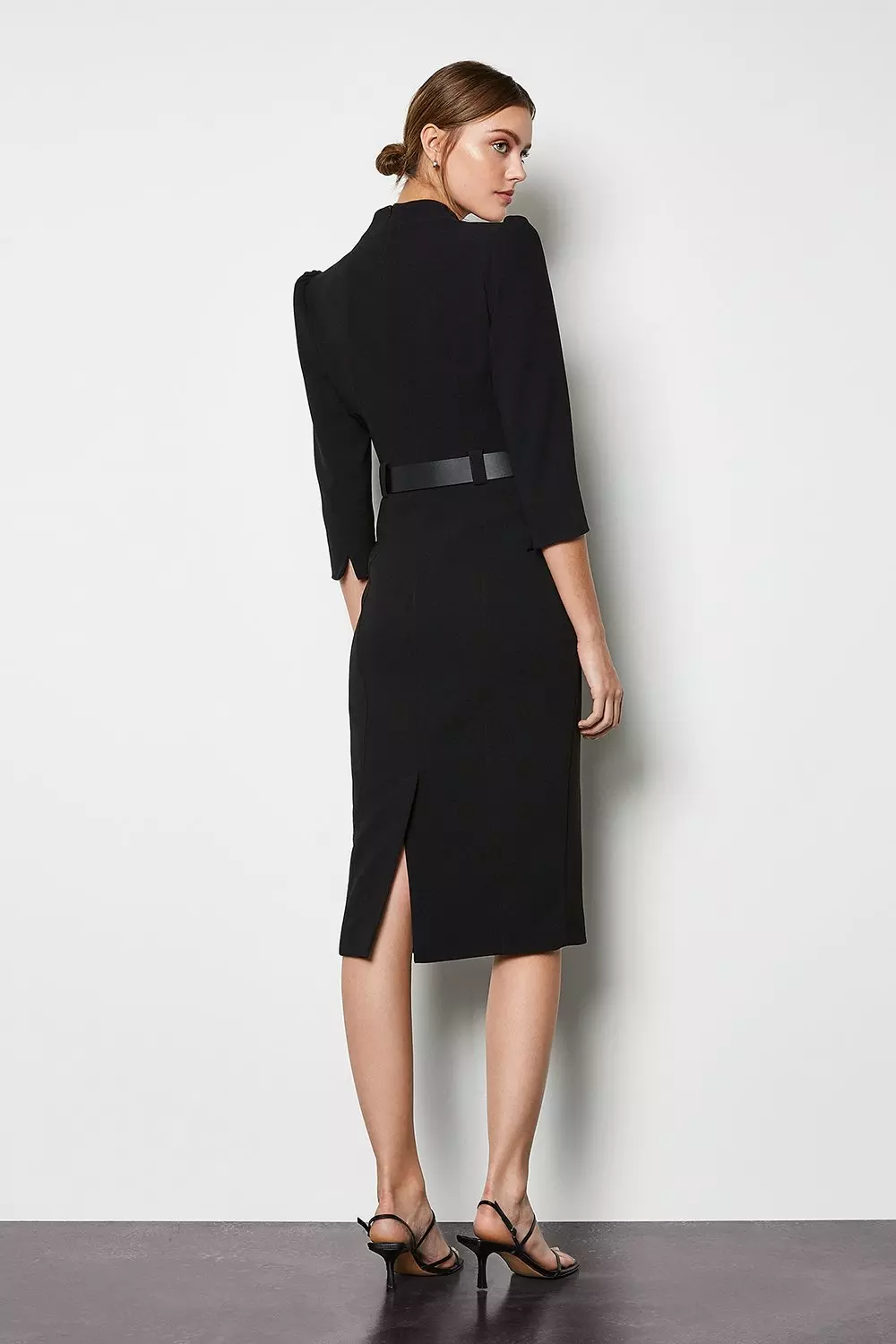 Forever Belted Midi Pencil Dress | Karen Millen