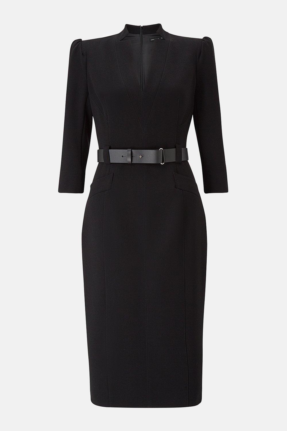 karen millen belted dress