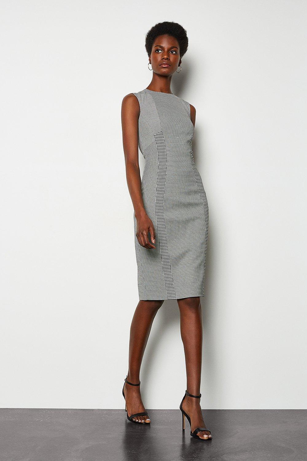 karen millen houndstooth dress