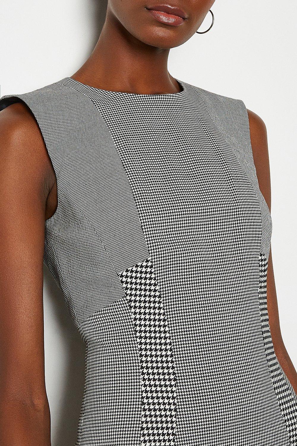karen millen houndstooth dress