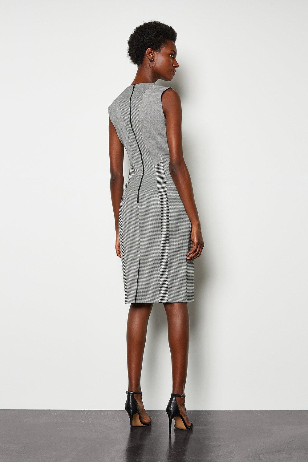 karen millen houndstooth dress