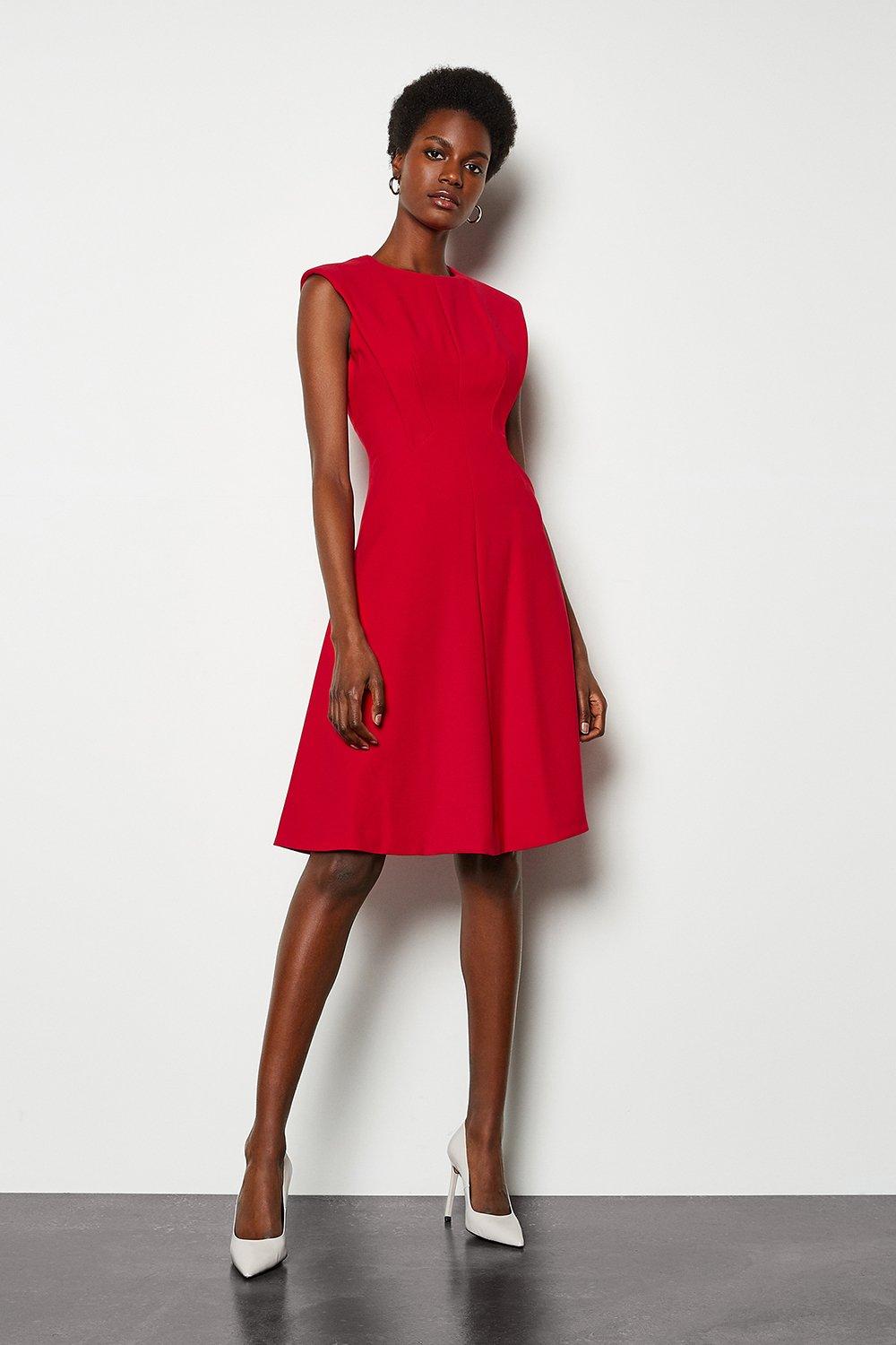 karen millen tailored belted dress