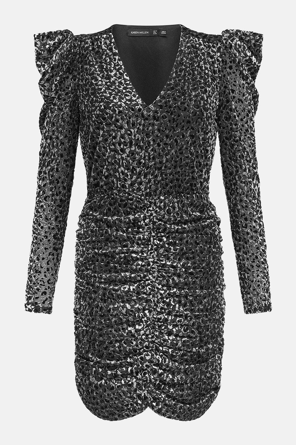 leopard jersey dress