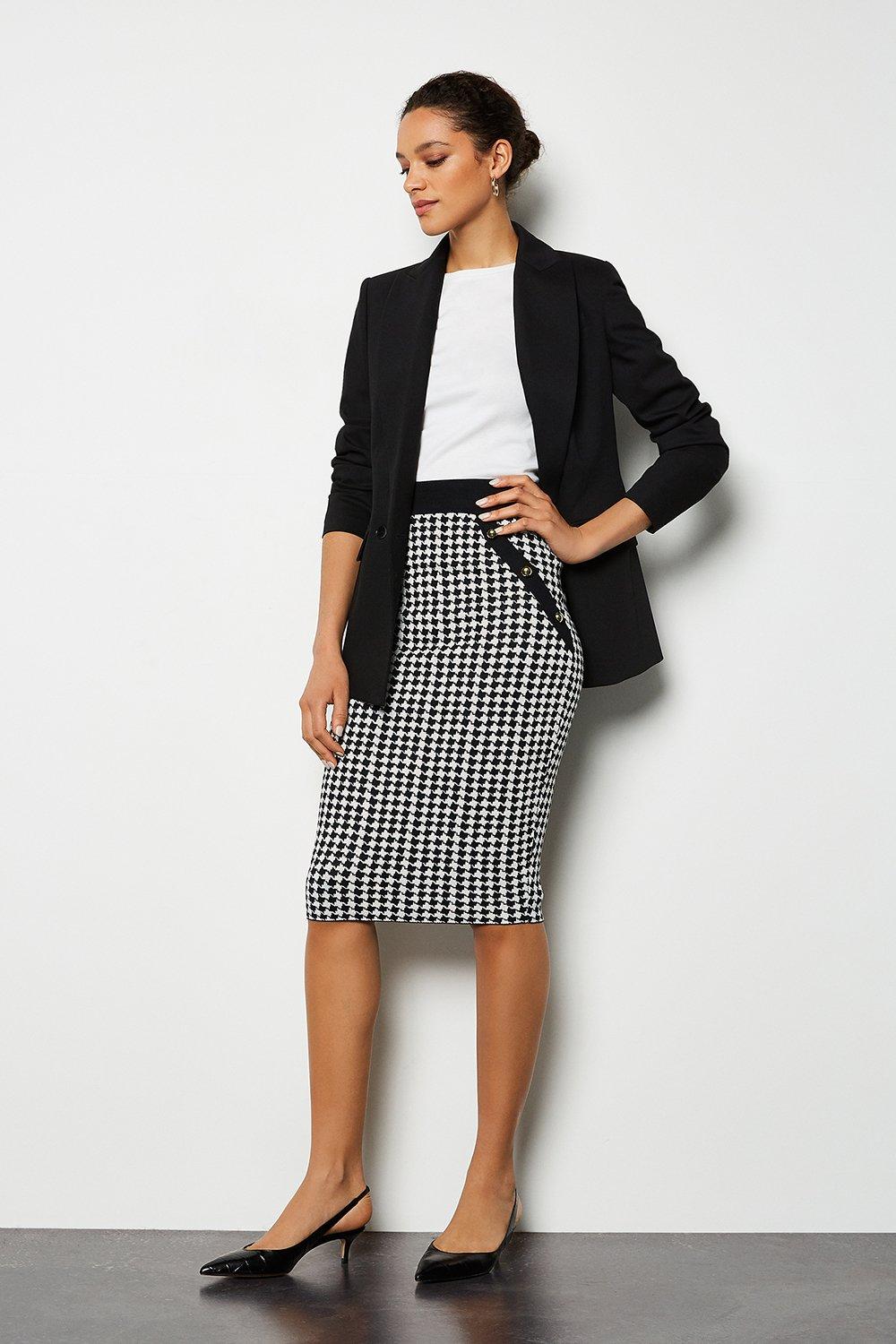 karen millen black pencil skirt