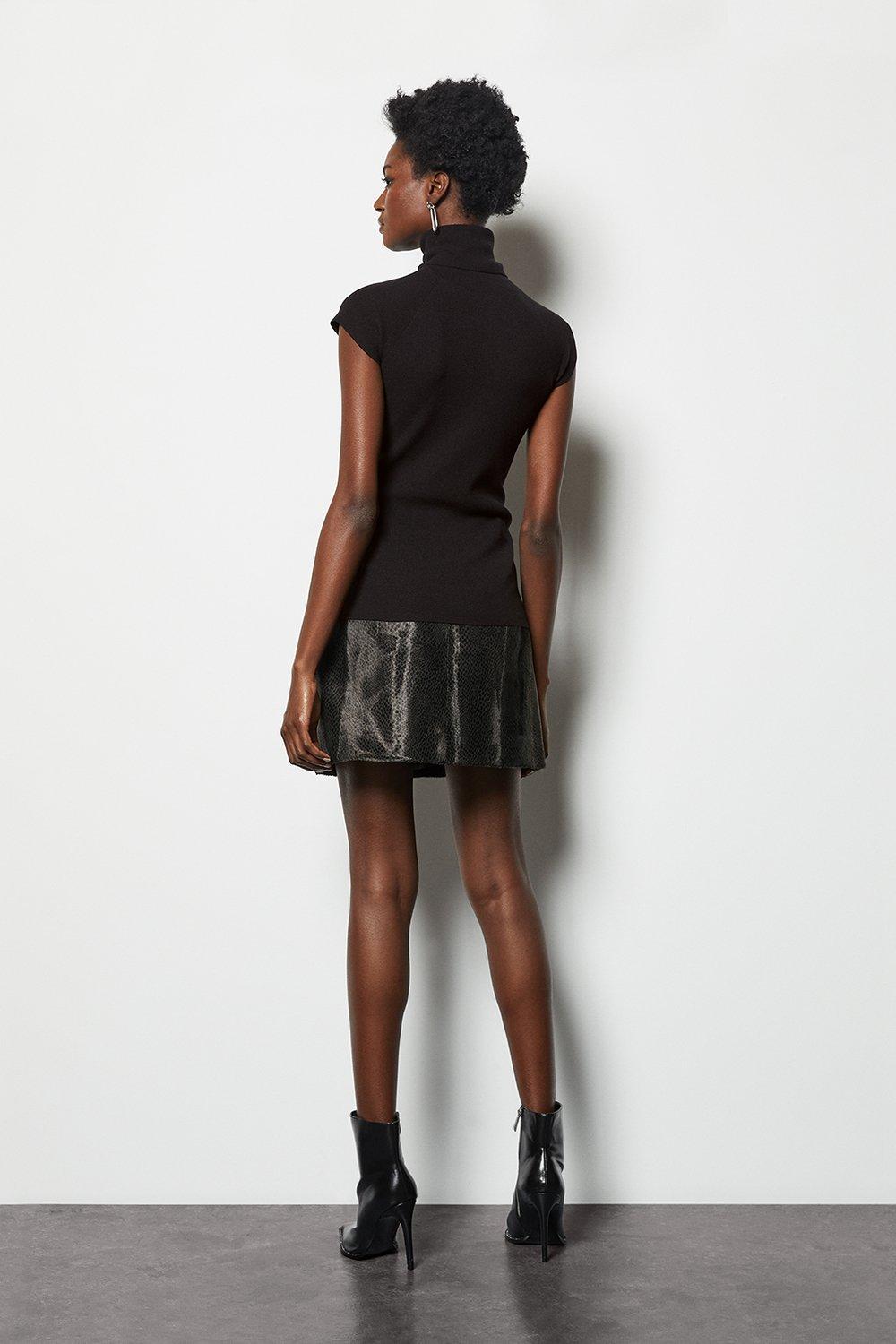 karen millen roll neck jumper dress