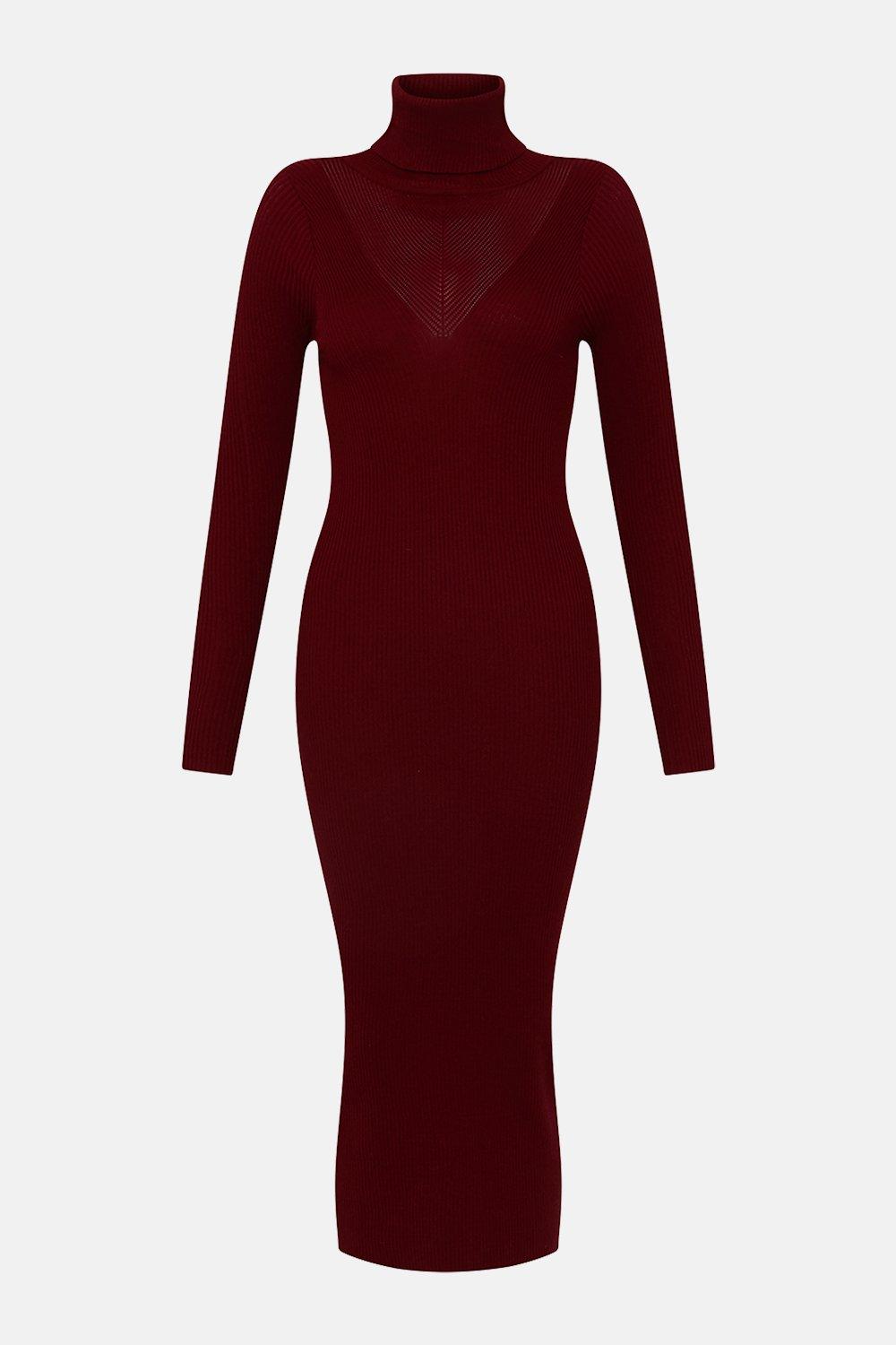 karen millen roll neck jumper dress