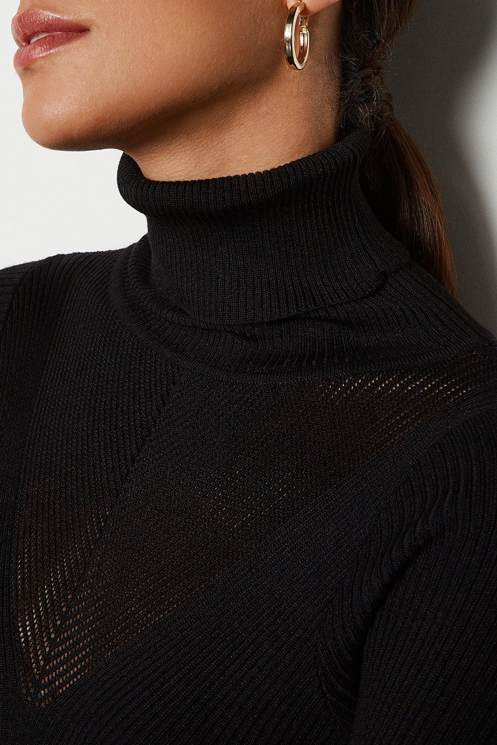 karen millen roll neck jumper dress
