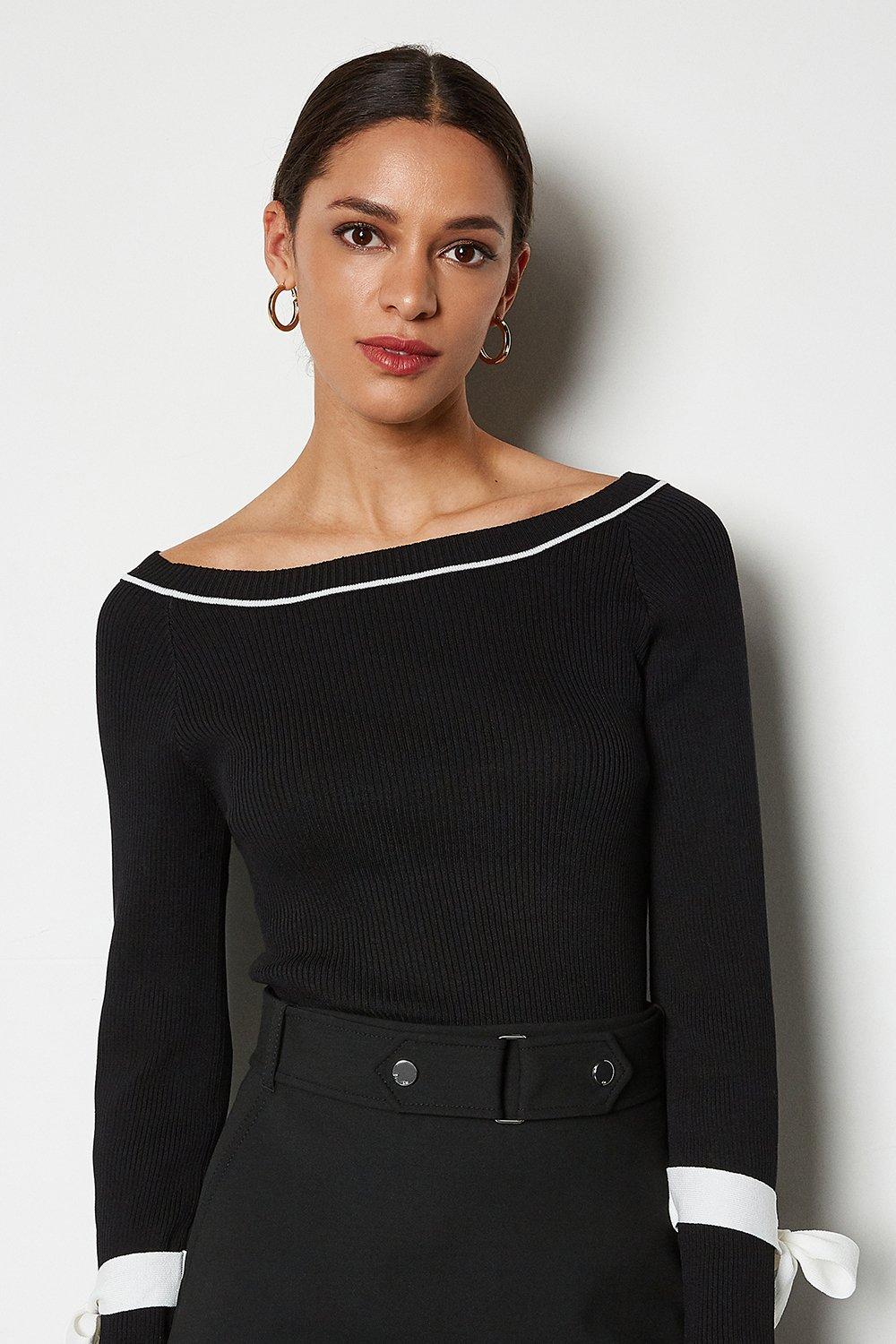 black tie jumper