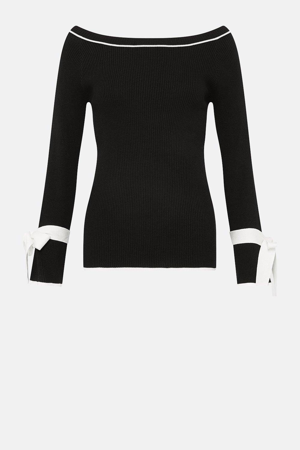 black tie jumper