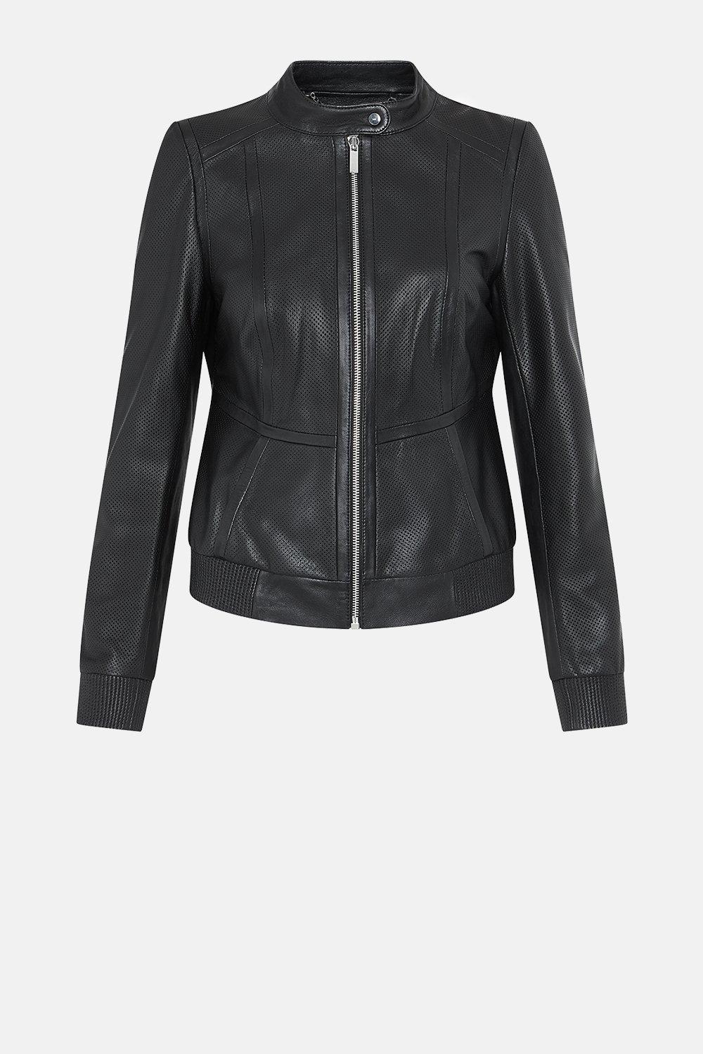 karen millen leather jacket sale