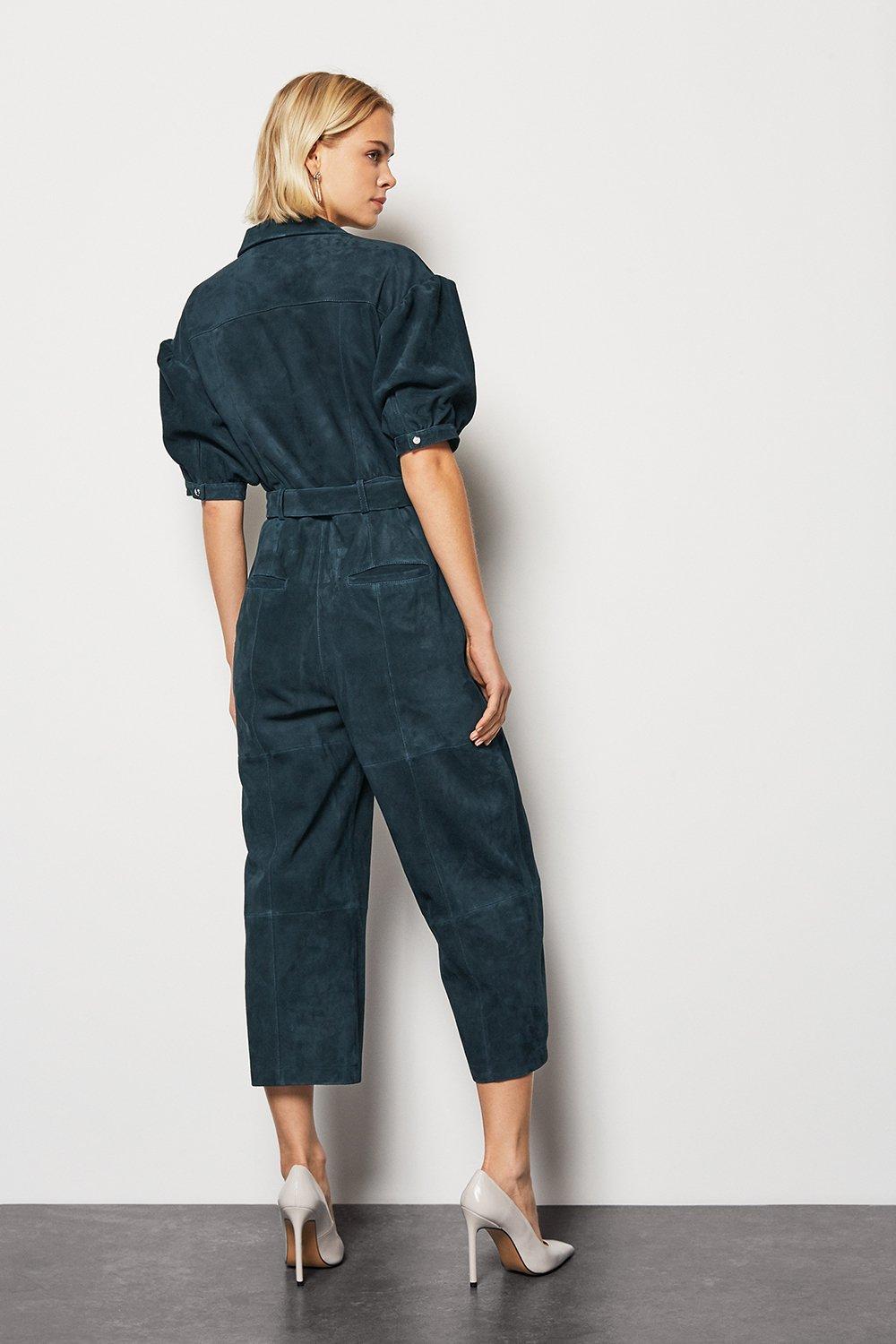 suede jumpsuit