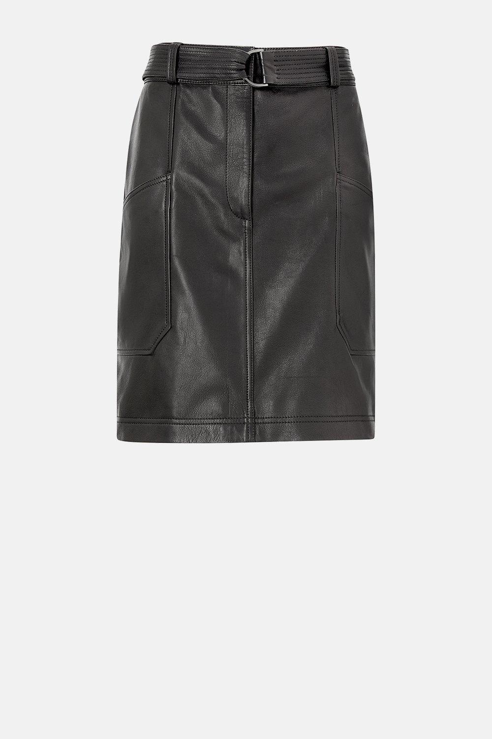 karen millen leather mini skirt