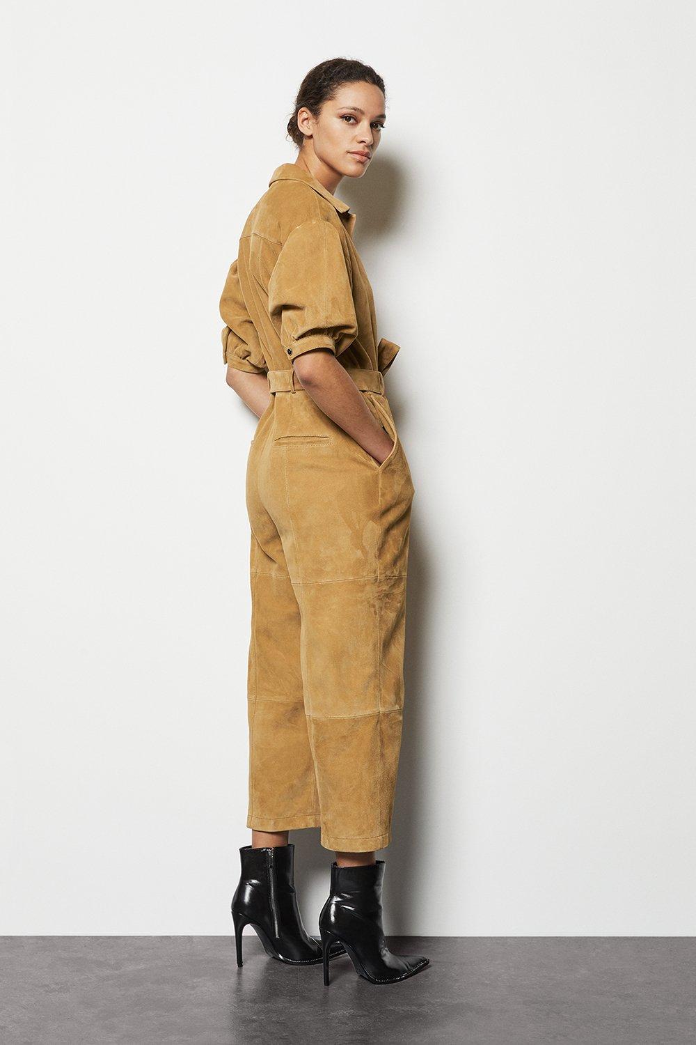 suede jumpsuit