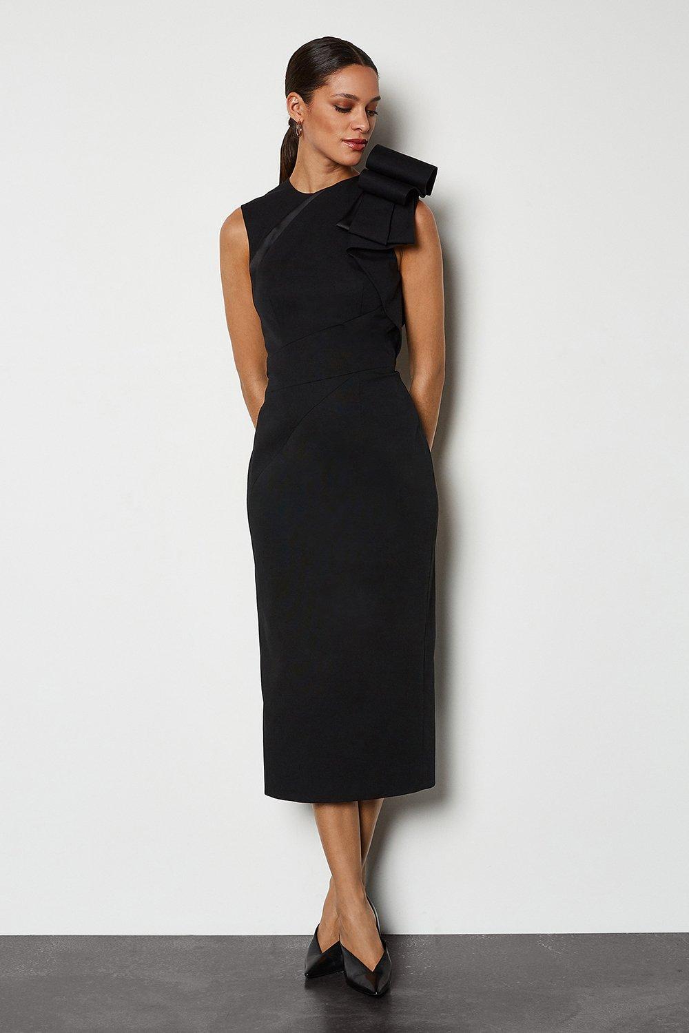 karen millen contrast hem dress