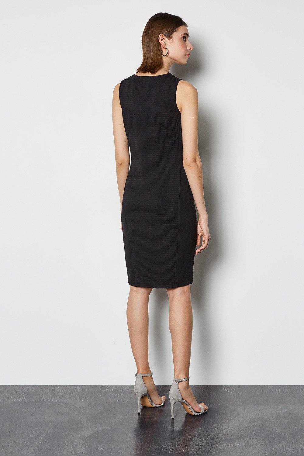 karen millen bardot popper dress