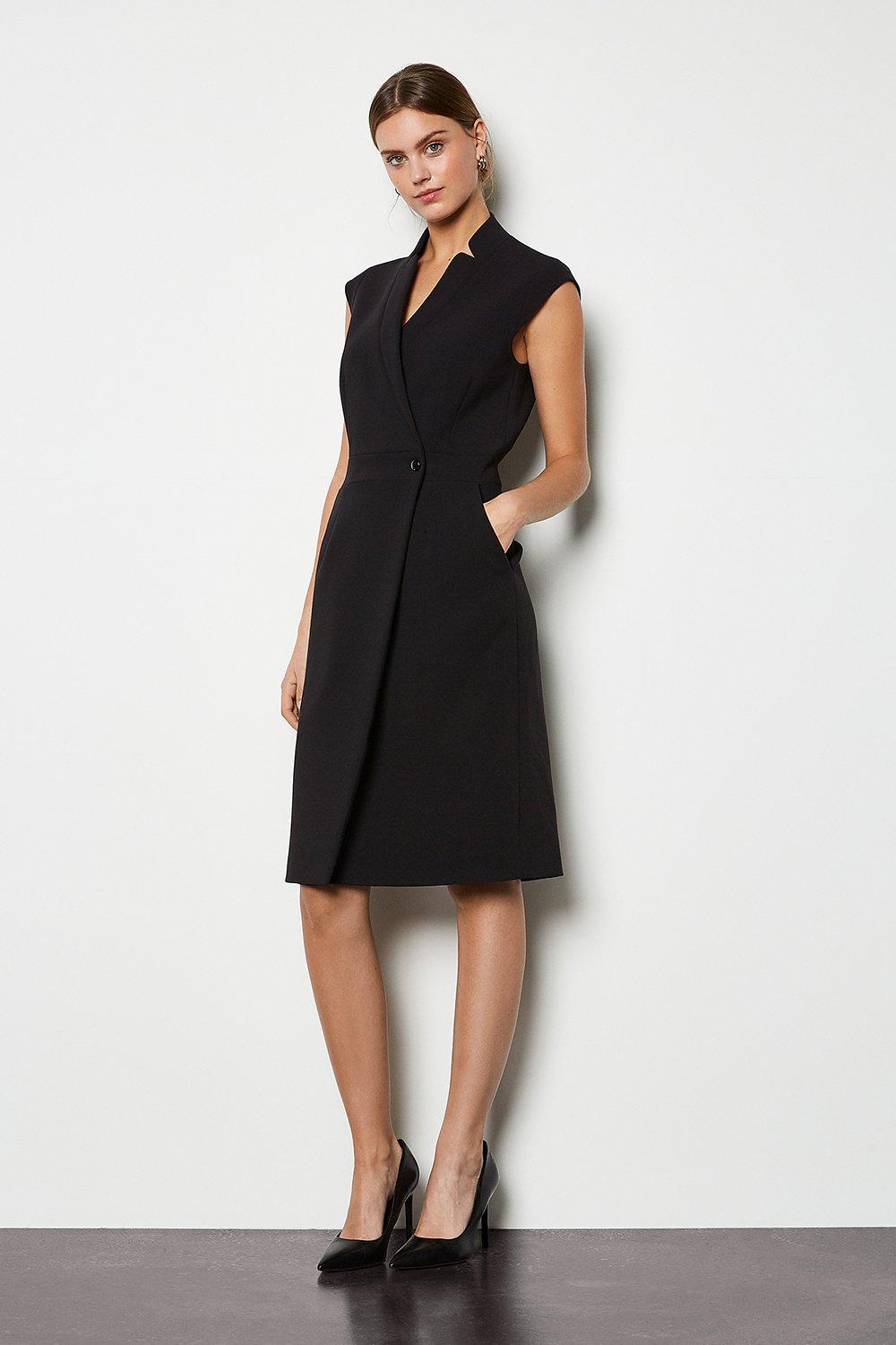 karen millen a line wrap dress