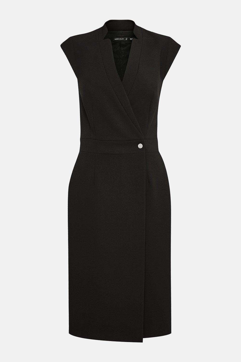 karen millen a line wrap dress