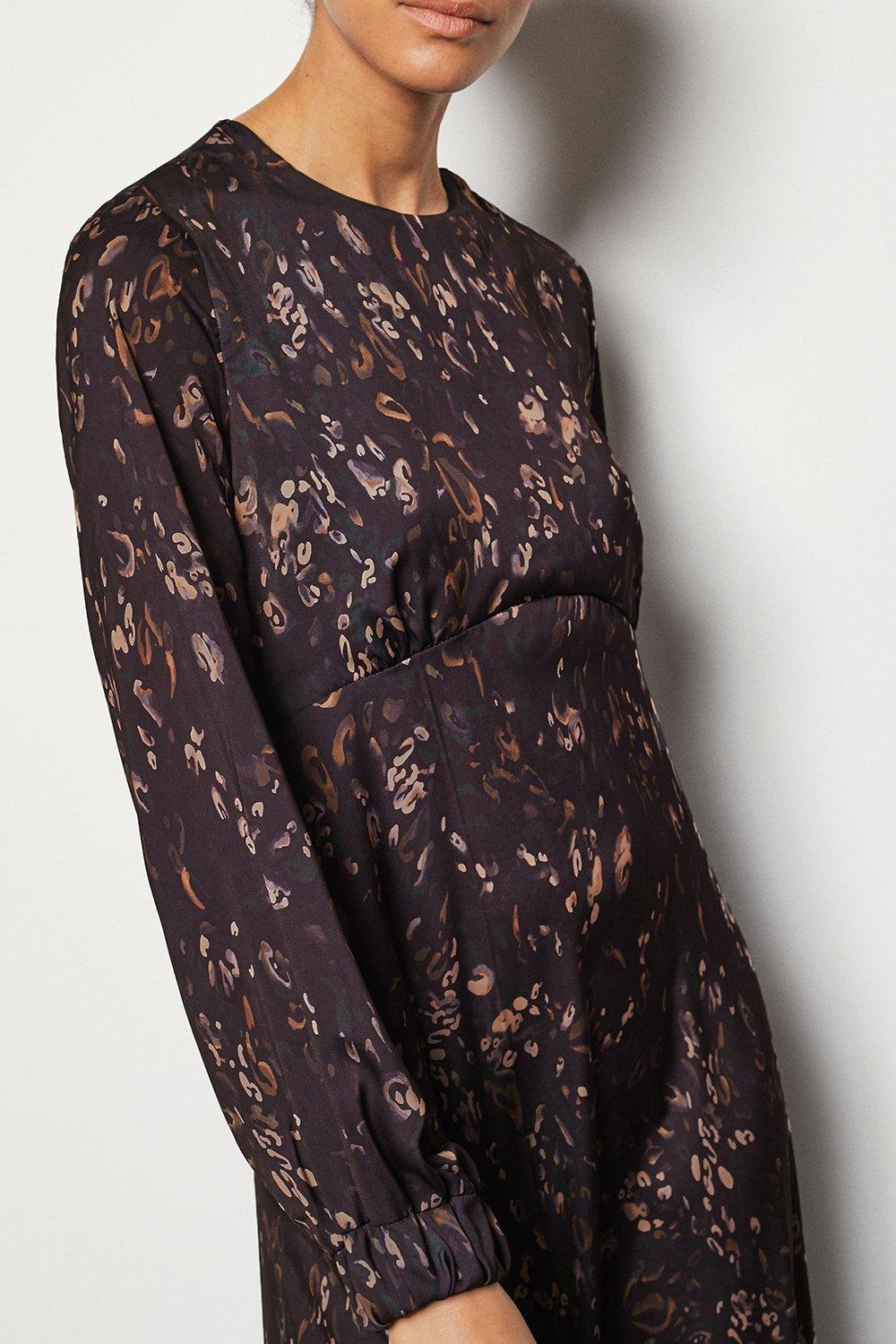 camo print maxi dress