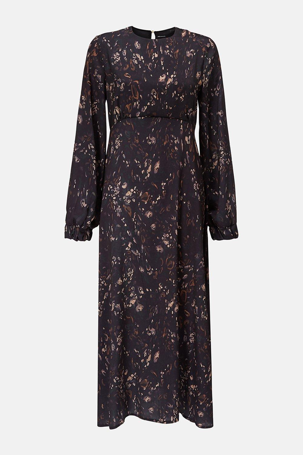 camo print maxi dress