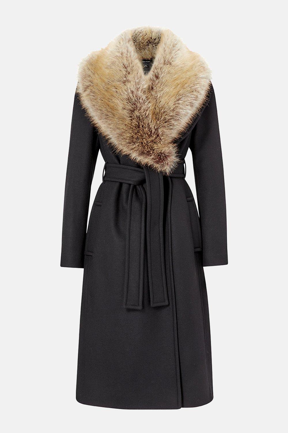 karen millen black coat