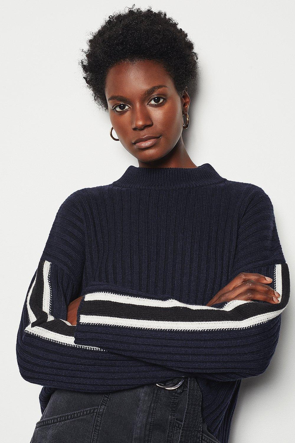 chunky striped jumper