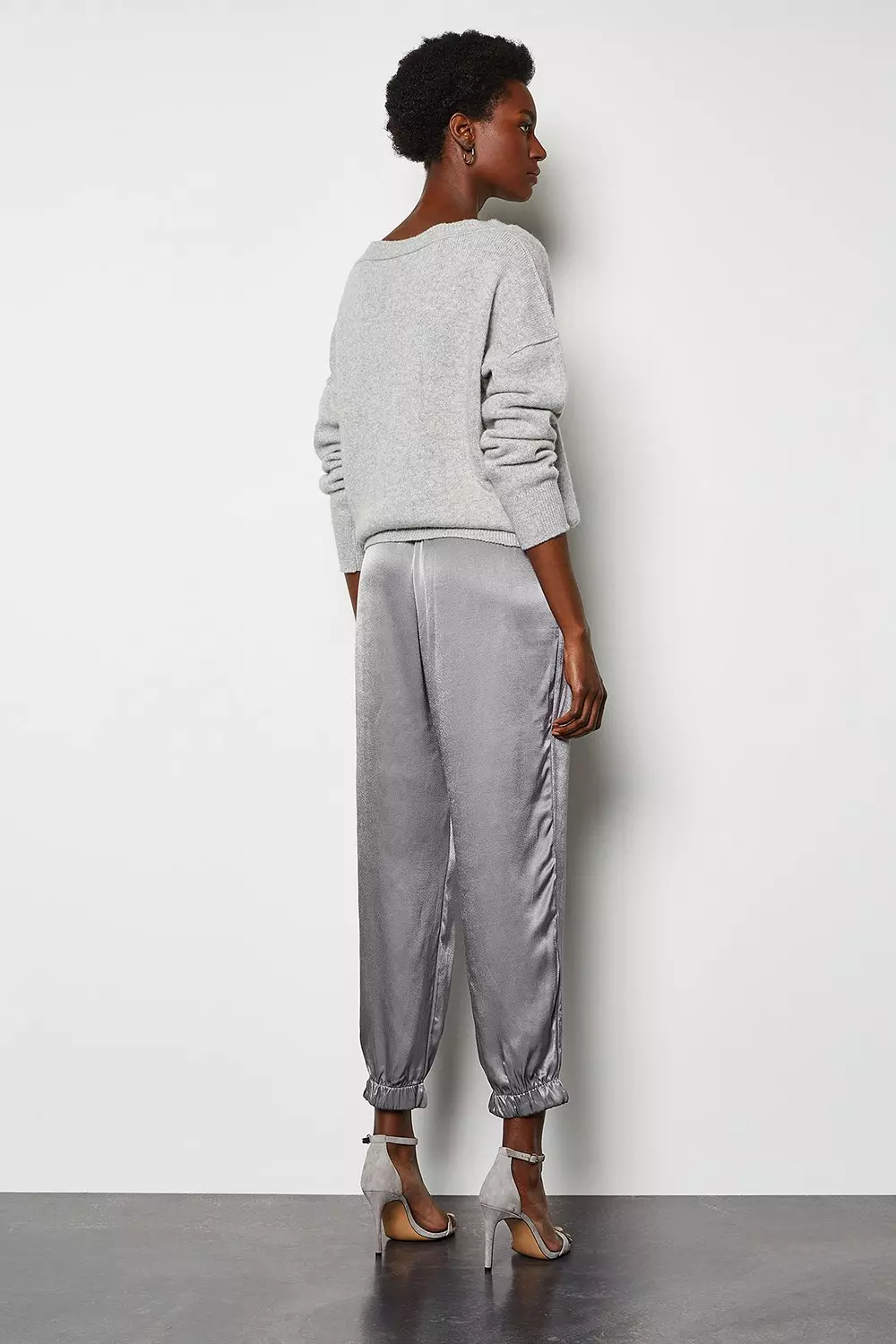 Satin discount jogger pants