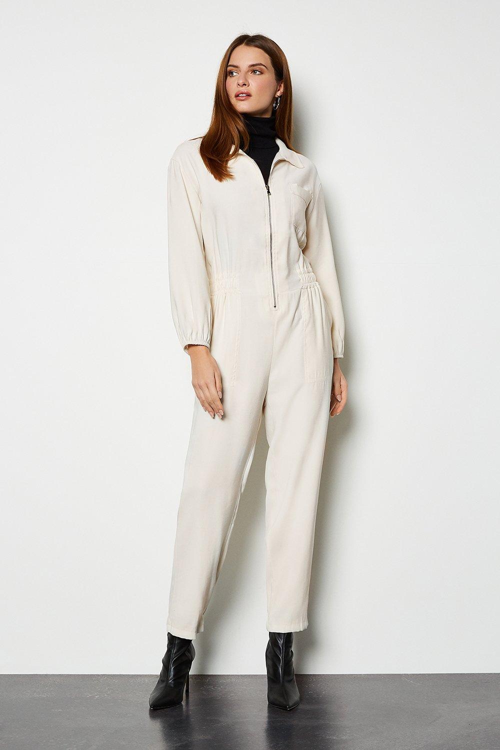 utility jumpsuit white