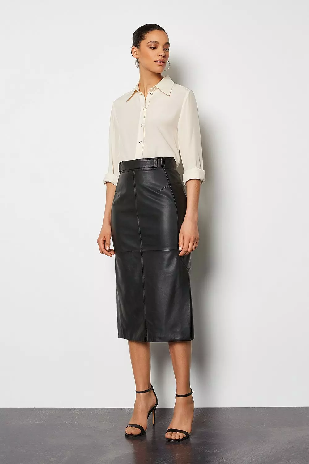 Leather Pencil Skirt Karen Millen