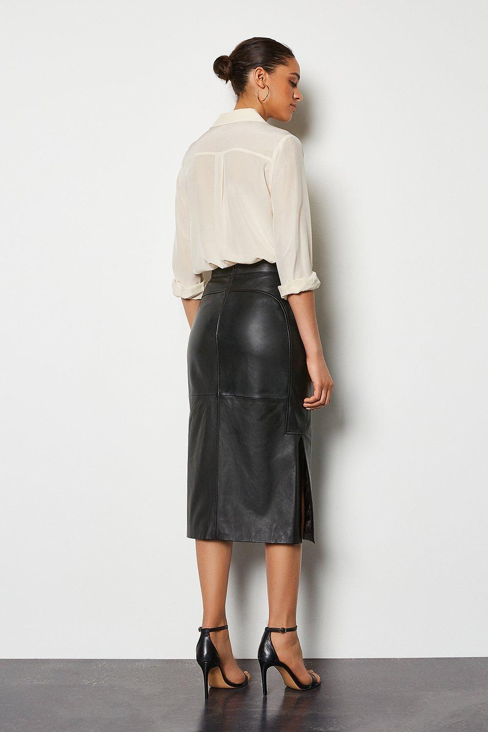 leather skirt karen millen