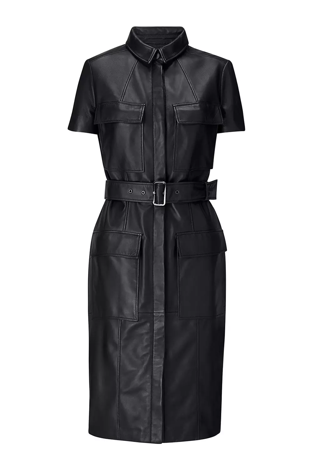 Leather 2025 utility dress