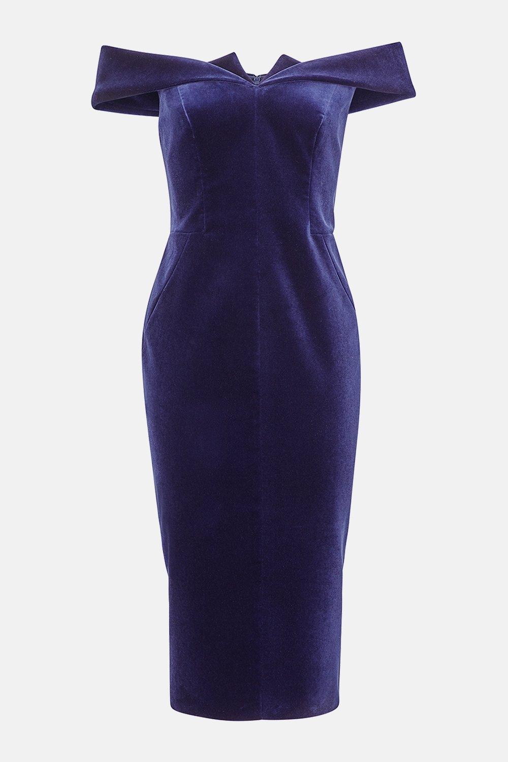 luxe plum lace bardot dress