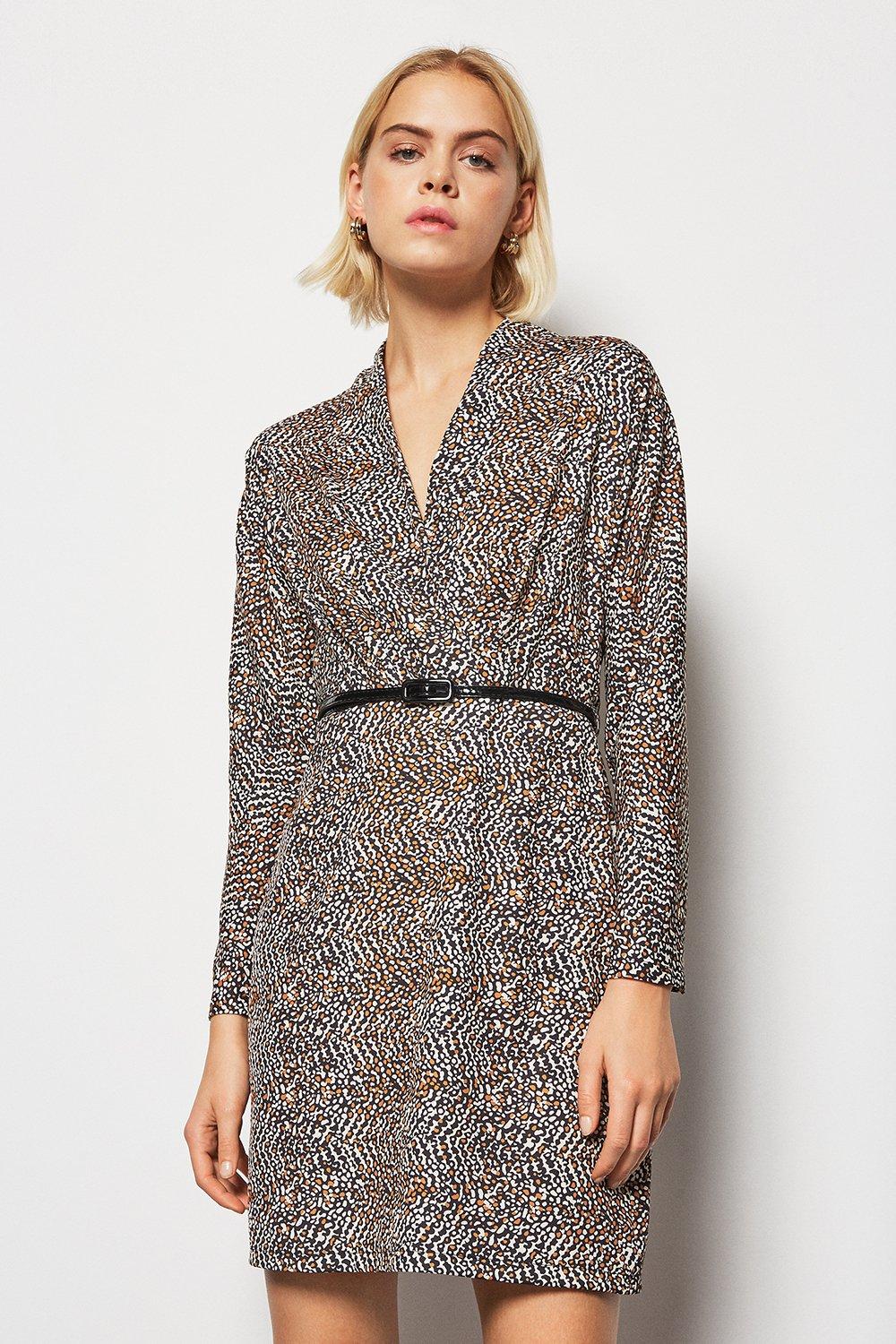 karen millen layered wrap dress