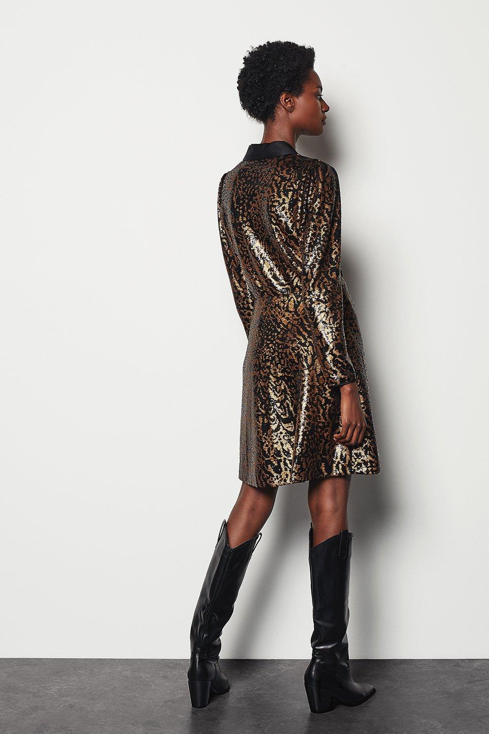 karen millen sequin midi dress