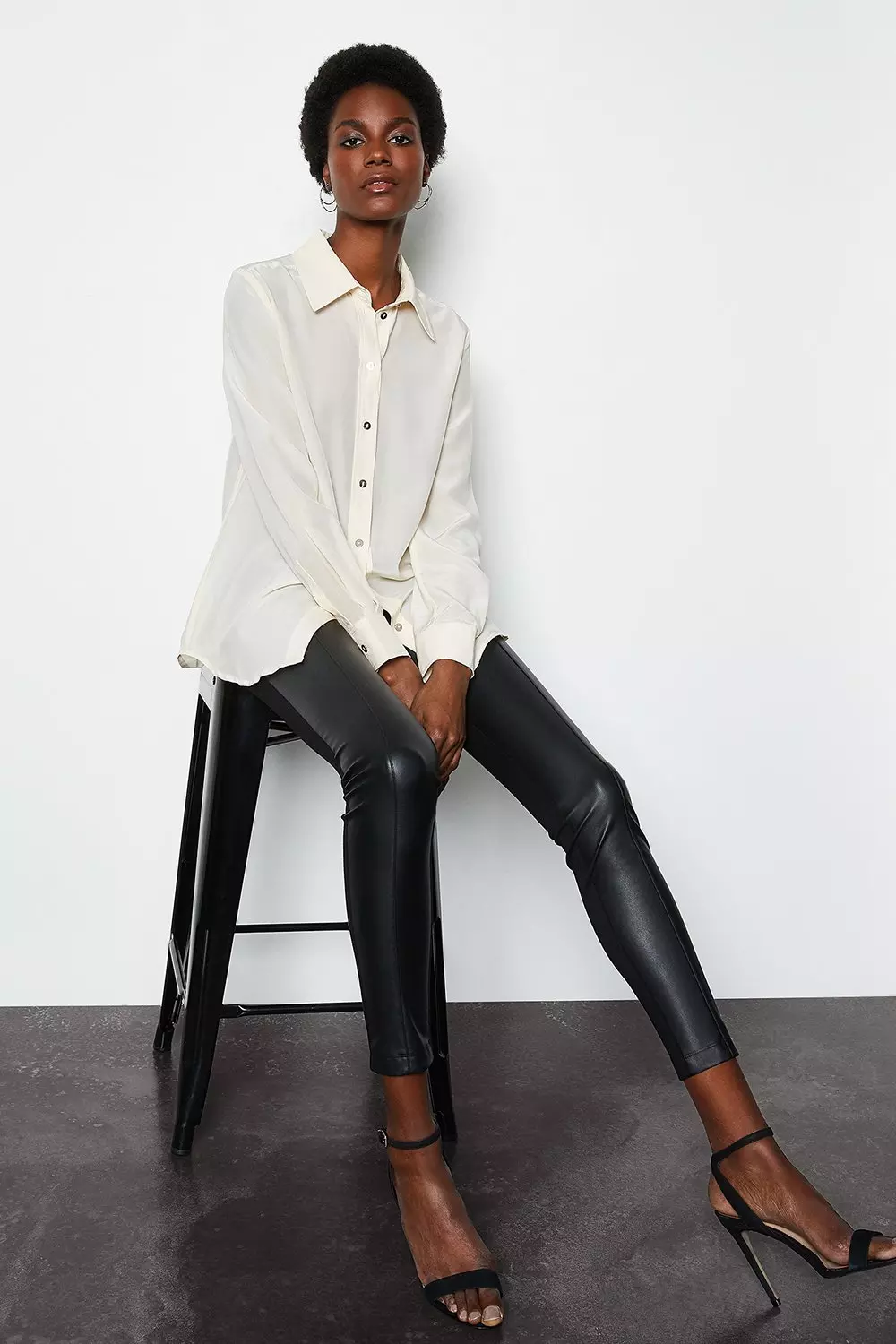 Karen millen hot sale leather leggings