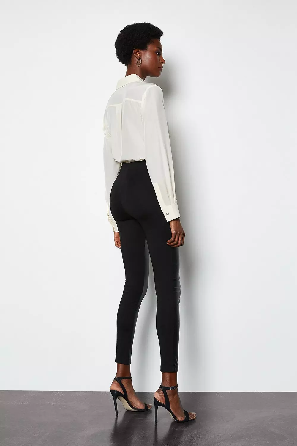 Juniors' Vylette™ Faux Leather Ponte Leggings