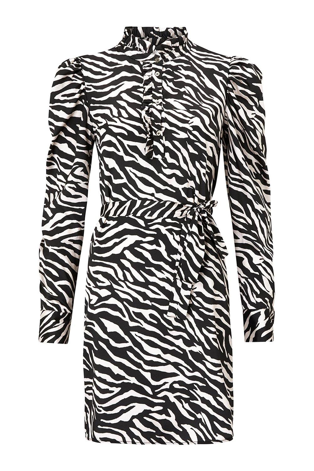 karen millen zebra scarf dress