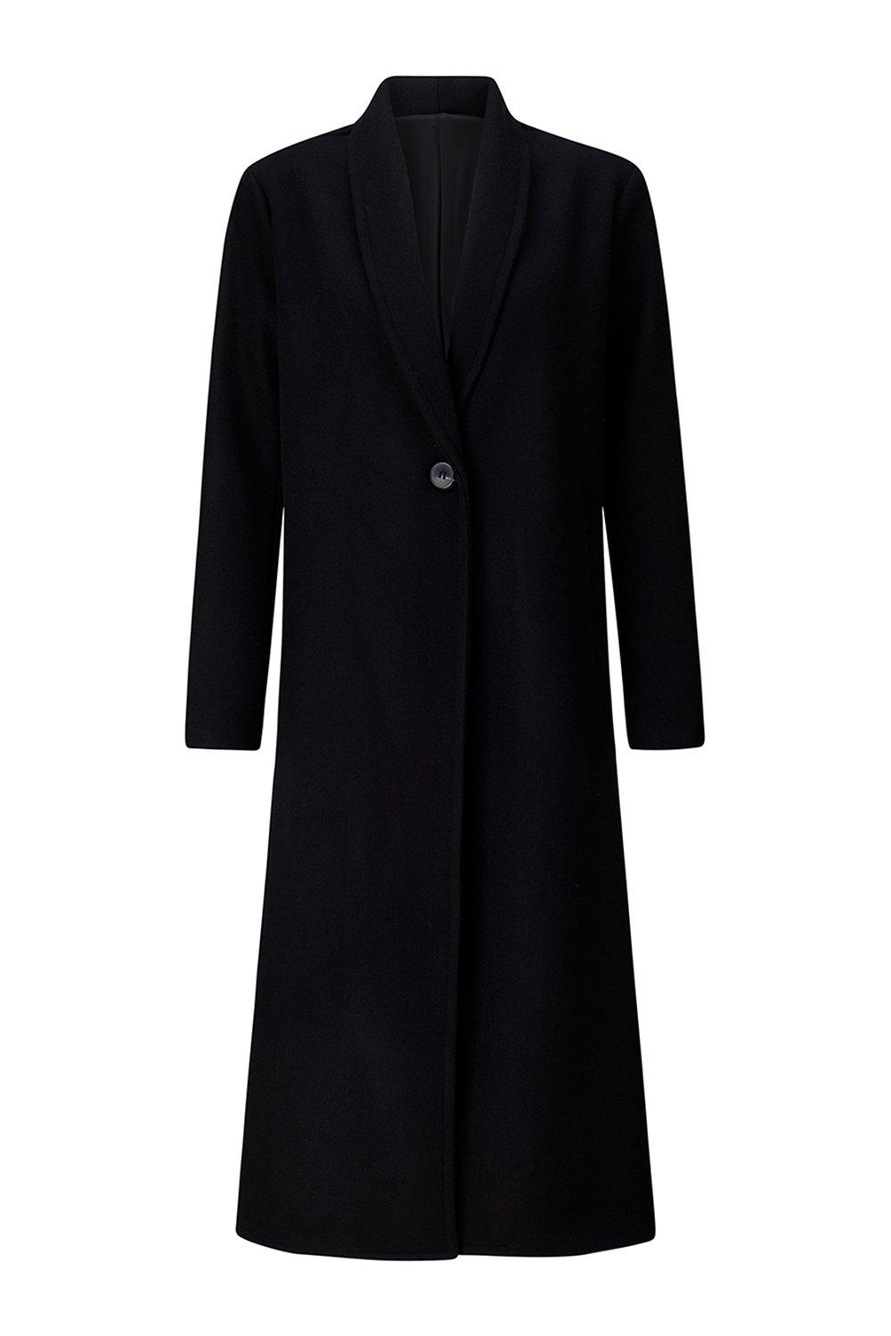 karen millen long black coat