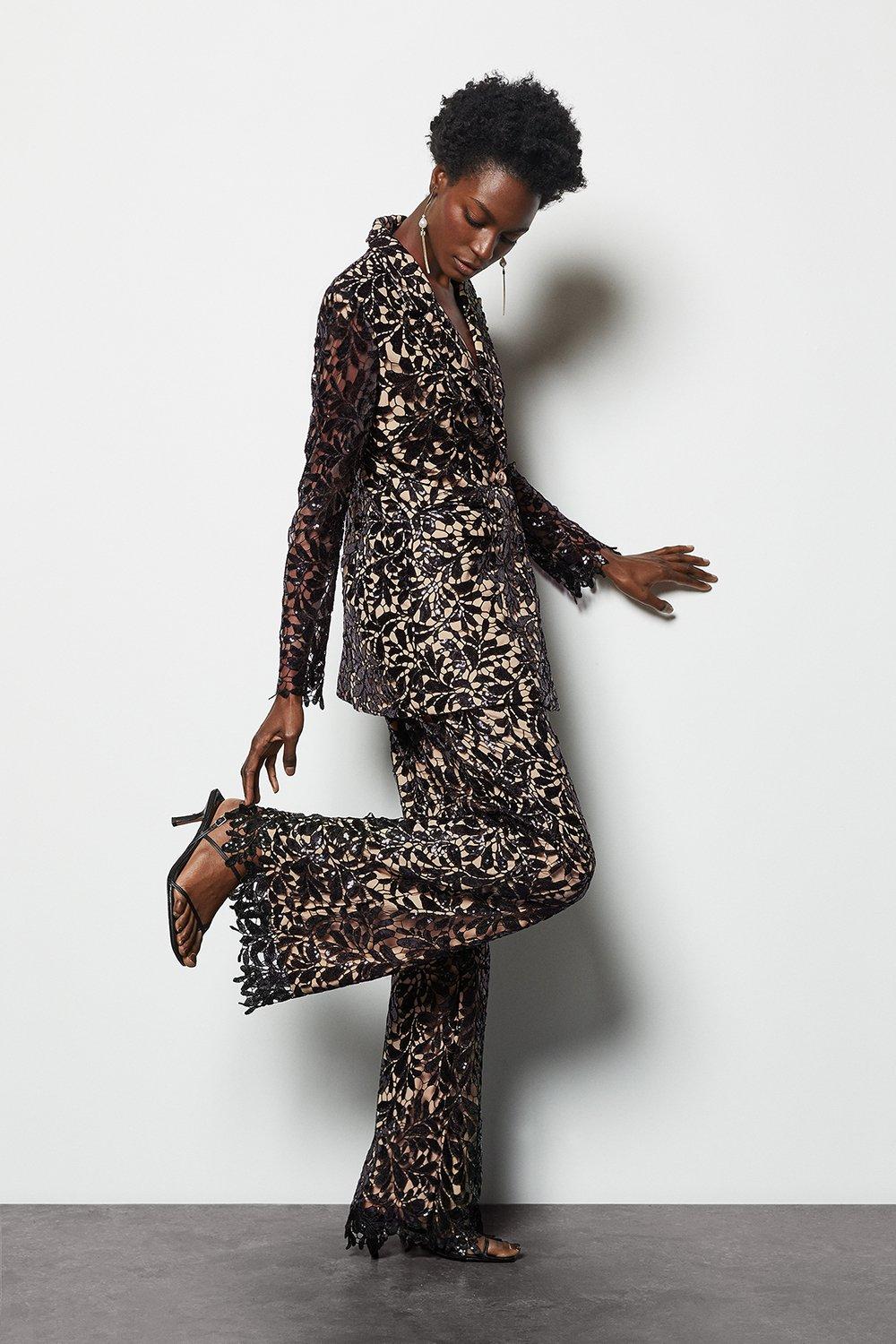 karen millen sequin jumpsuit