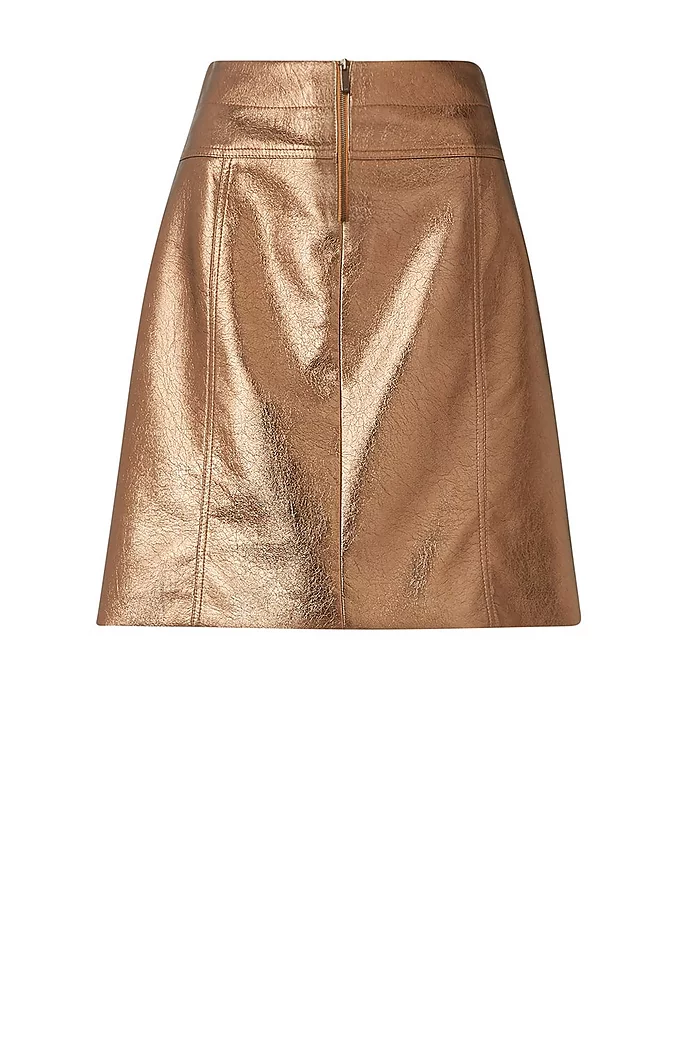 Bronze mini skirts size 44 Bronze Mini Skirt Karen Millen