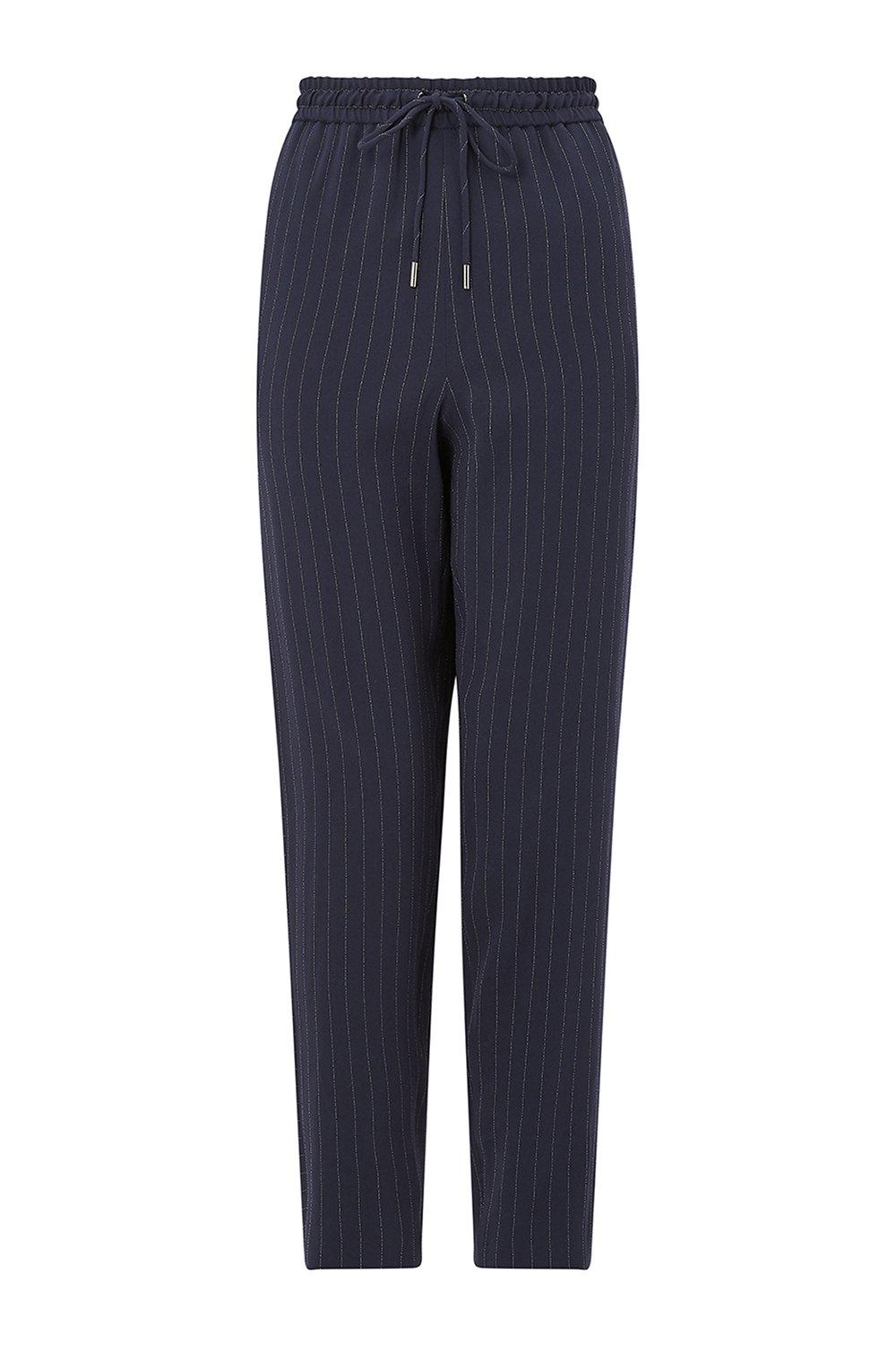 pinstripe tie waist trousers