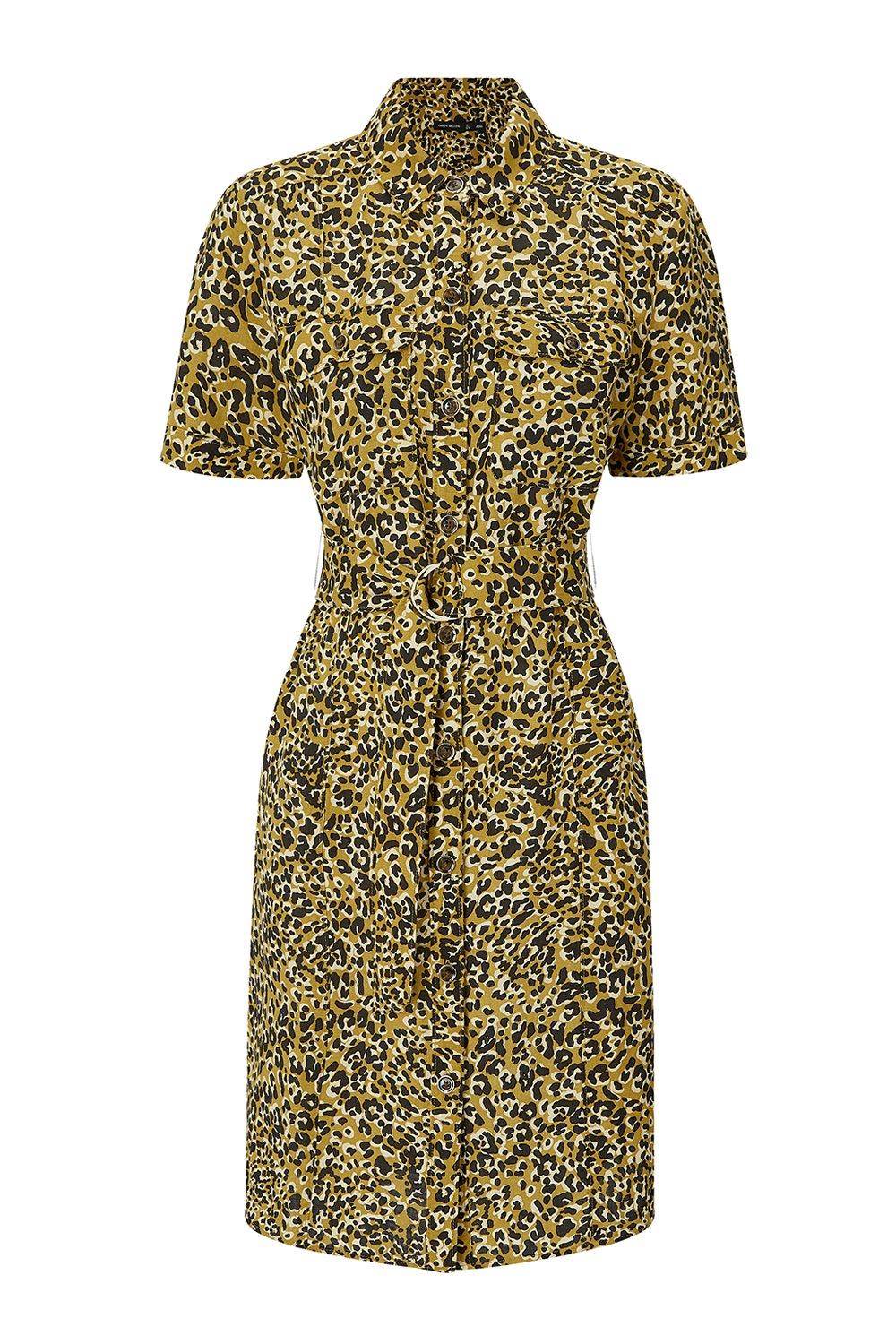 karen millen leopard midi dress