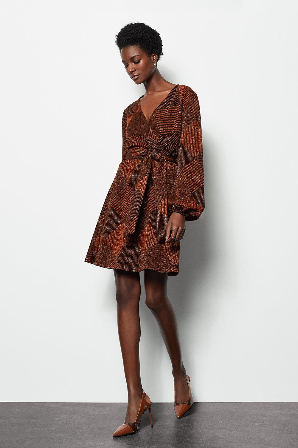 karen millen wrap shirt dress