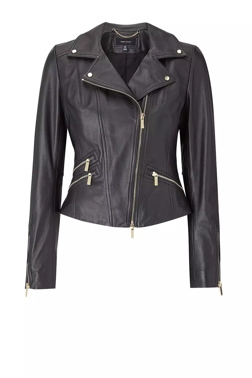 Karen millen leather deals jacket