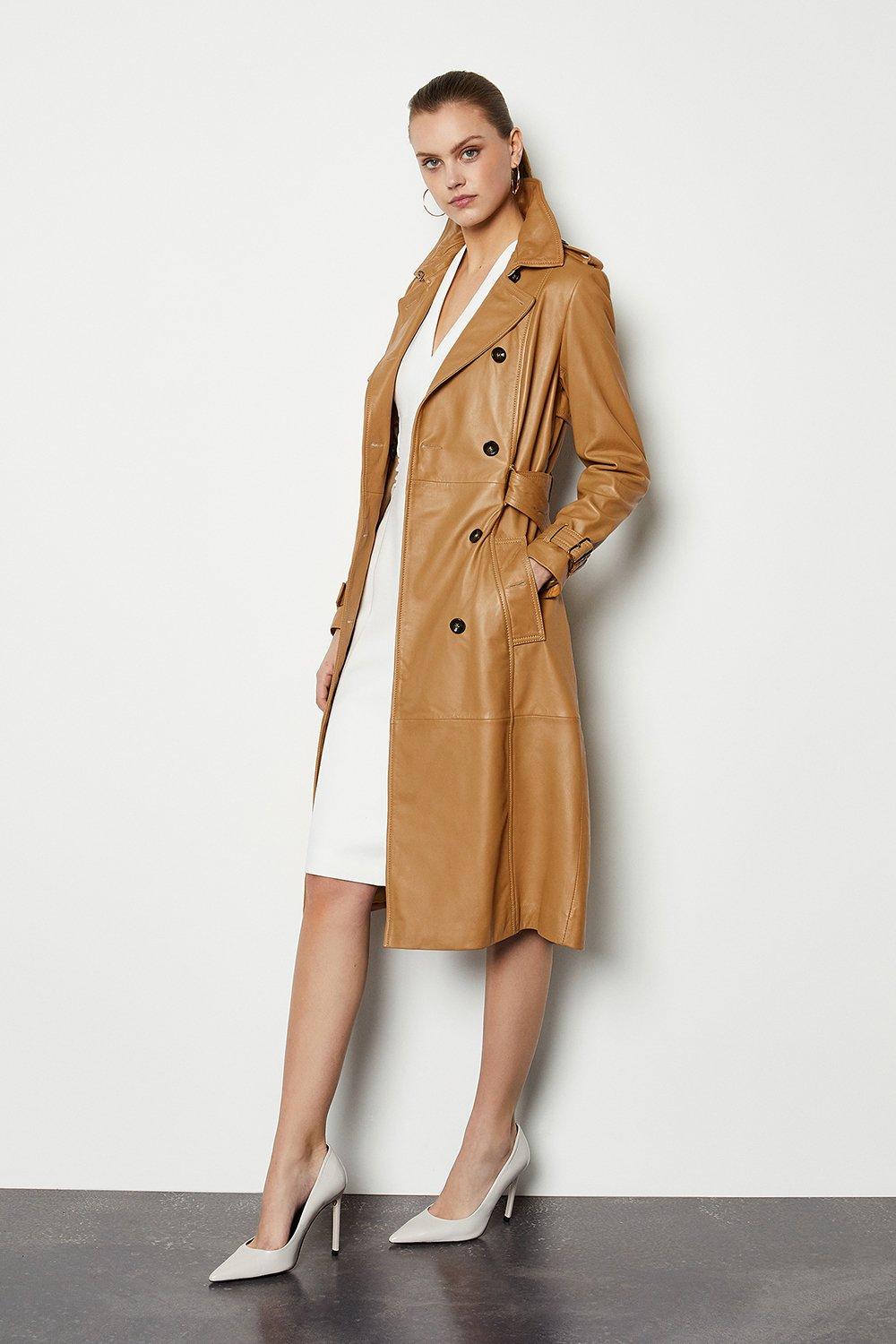 Karen millen 2025 leather trench