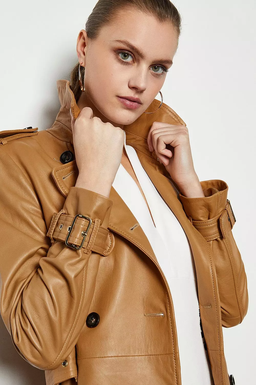 Leather Trench Coat Karen Millen